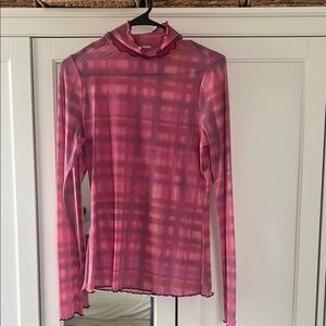 Pink Plaid Women's Top